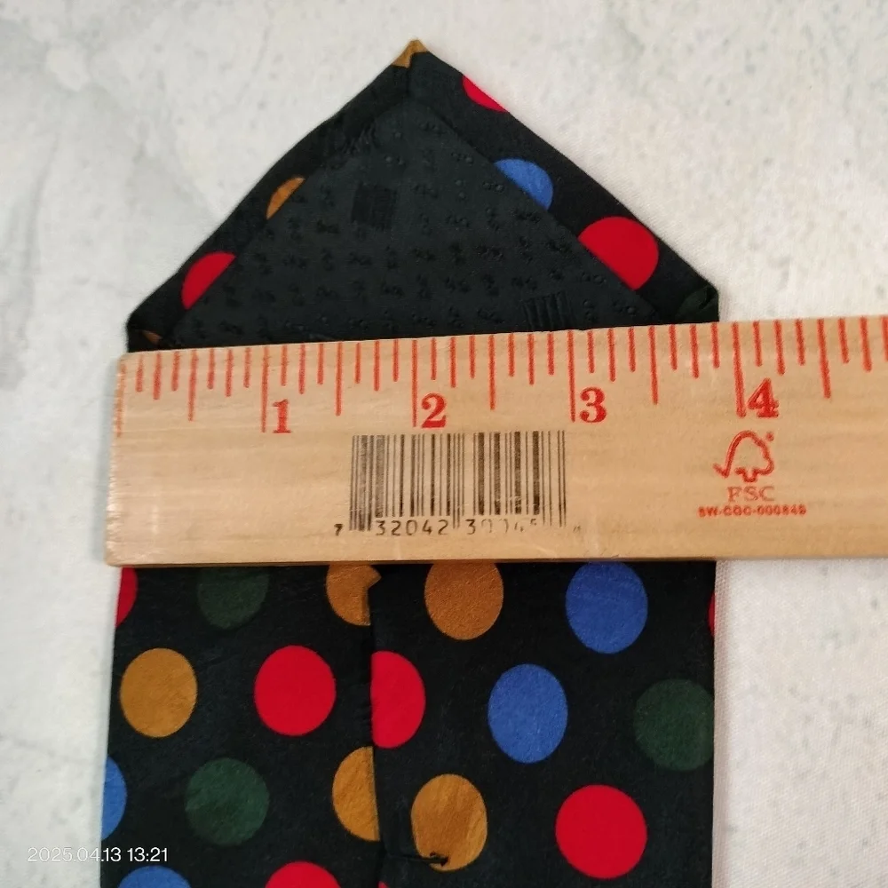 GR Collezioni Polka Dot Men's Tie Necktie Multicolor Silk Geometric Business Fun